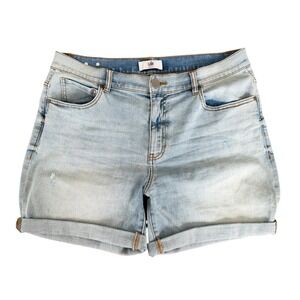 Cabi Jean Shorts Womens 14 Blue Light Wash Denim Casual Summer Everyday Staple